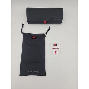 CARRERA  EYEGLASS CASE WITH‎ CLOTH  - Black Flip Top Designer